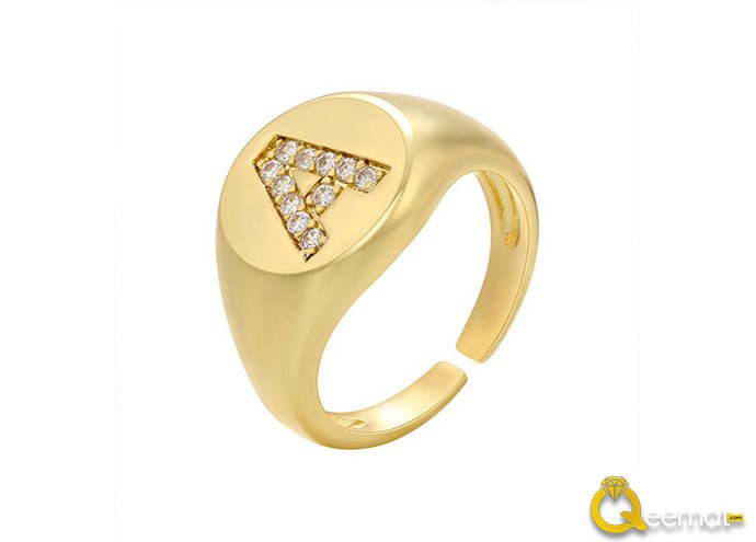 A Alphabet Ring Design For Girl