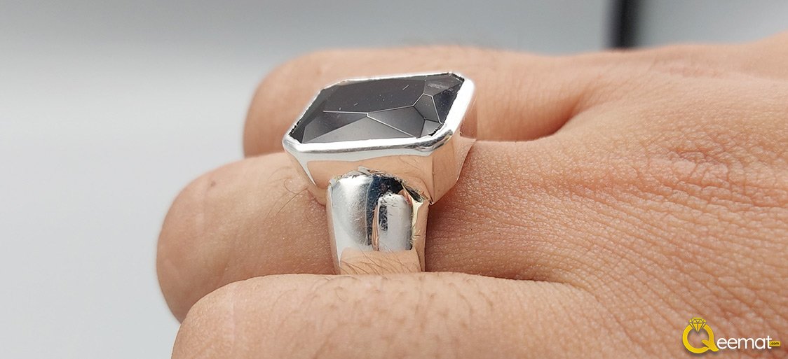 Beautiful Garnet Stone Ring For Men Or Boys Made Of Silver