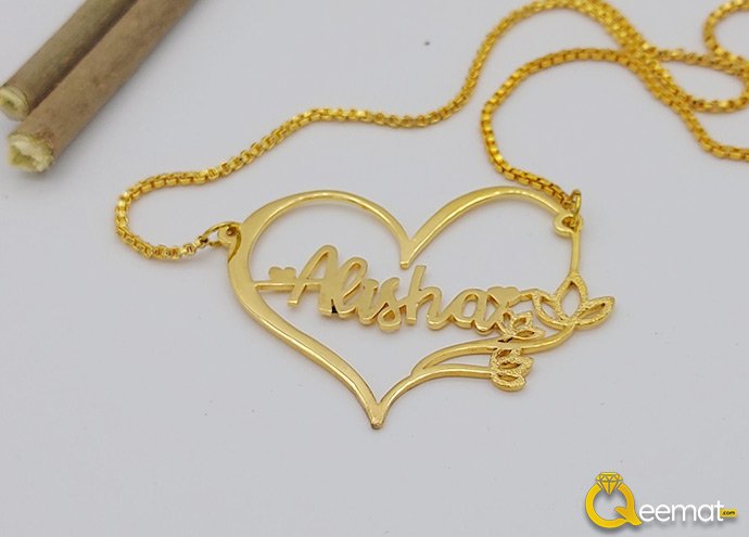 Beautiful Heart Locket With Custom Name in Pure Silver Beautiful Heart Locket With Custom Name in Pure Silver