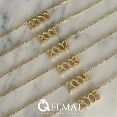 Birthday Gift For Girls Numeric Number Necklace (Made in Pure Silver)