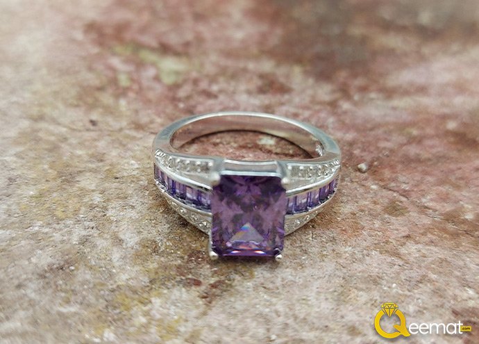 Blue Stone Silver Ring Online Order