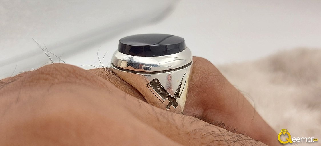 Cleaver and Knife Silver Ring For Men