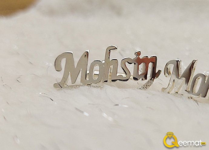 Custom Name Cufflinks Studs Pure Silver For Boy