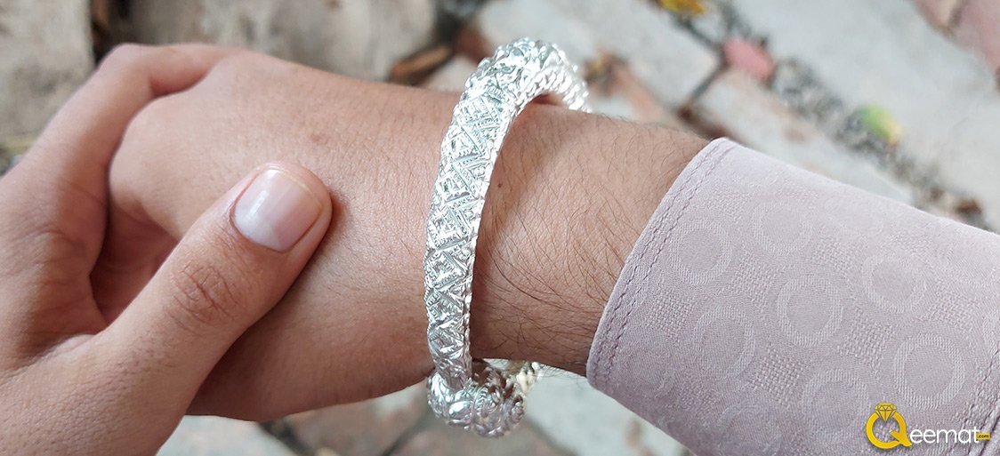 Handcrafted Silver Bracelet For Boys