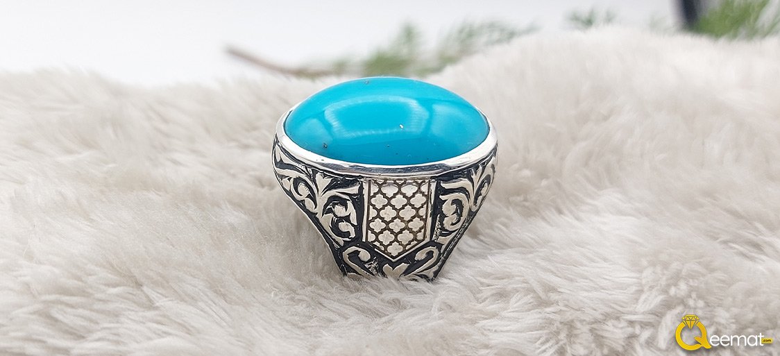 Handmade Design Of Turquoise Ring For Men