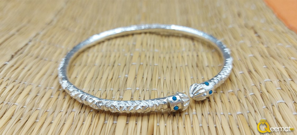 Handmade Silver Kada Design For Men