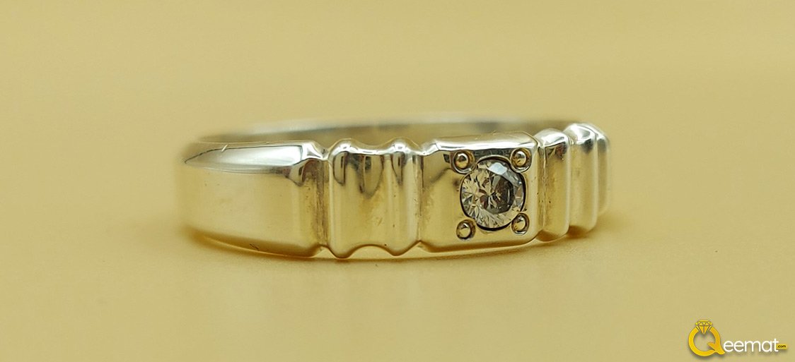 Ladies Band Ring in Pure Silver