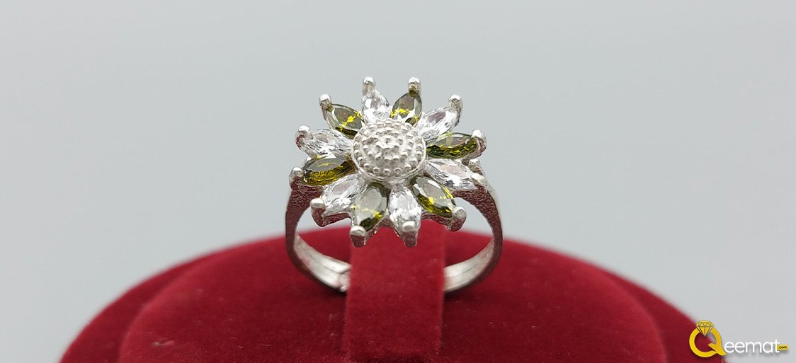 Latest Design Party Wear Ring Pure Silver Ring For Women