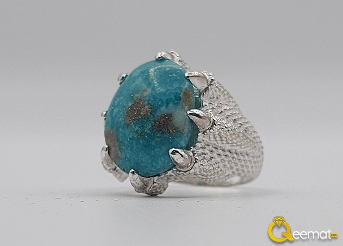 Modern Feroza Ring Made In Silver For Boys