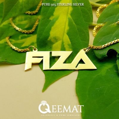 Custom Name 925 Silver Pendant for Females With Silver Chain