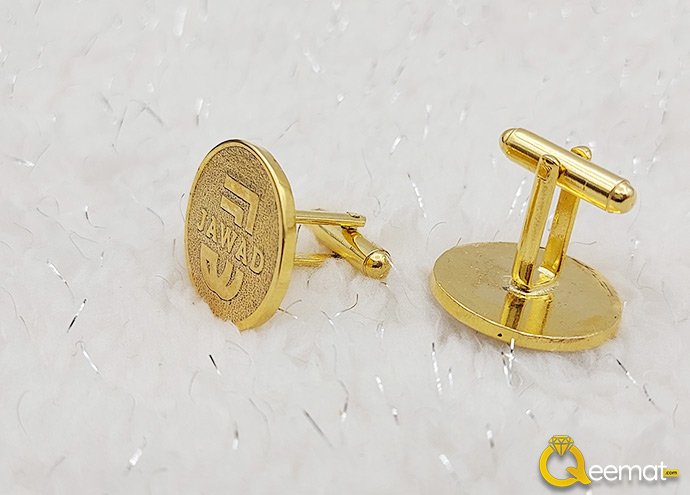 Name Printed Jawad Logo Cufflinks For Boys