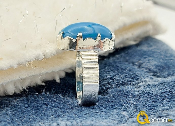 Natural Nishapoori Turquois Ring For Ladies