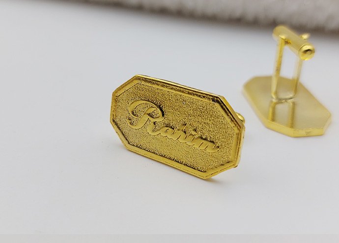 New Design Cufflinks For Men Laser Printed 925 Silver Made