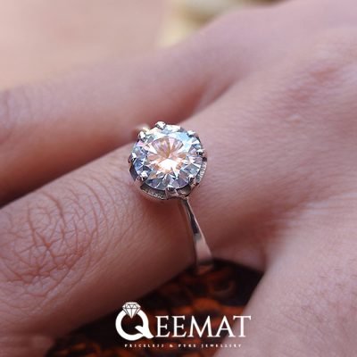 Original 3 Carat Moissanite Ring - GRA Moissanite Engagement Ring