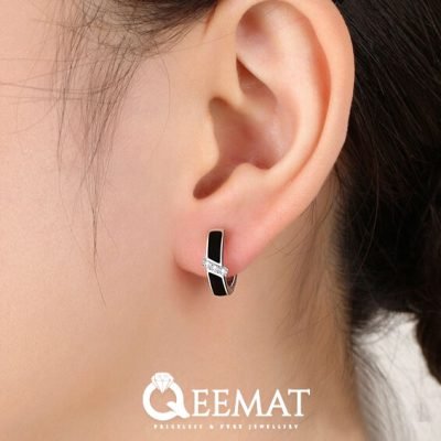 Modern Sterling Silver Jacket Earrings for Girls