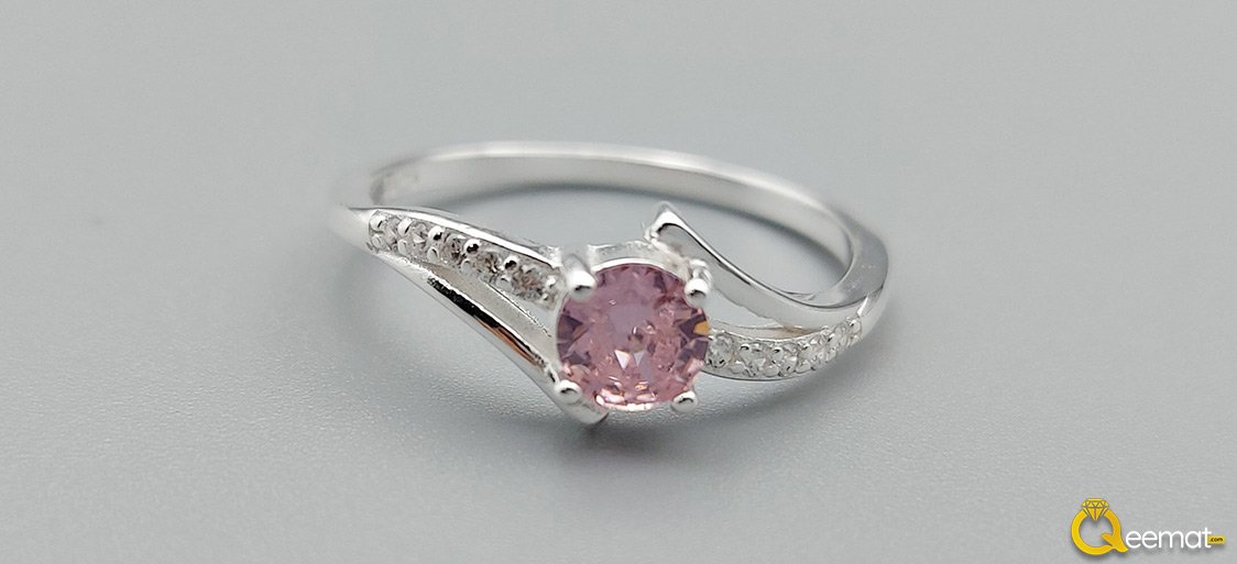 Pink Zircon Women Rings Online Order