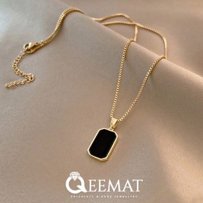 Simple Cut Agate Pendant In 925 Sterling Silver for Women & Girls