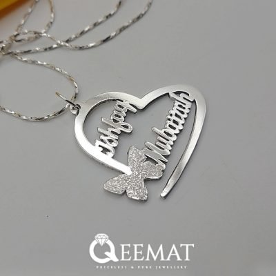 Handmade Heart Shape Locket & Chain In 925 Sterling Silver
