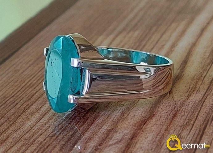 Pure Silver Ring With Emerald Gemstone Online Order Pure Silver Ring With Emerald Gemstone Online Order