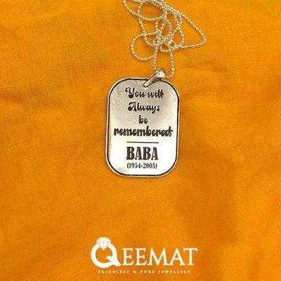 925 Silver Made Quote Necklace For Him and Her