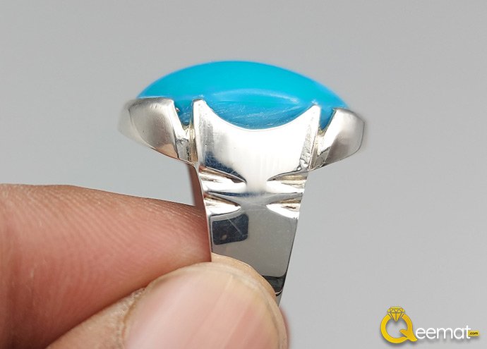 Real Turquoise Firoza Ring New Design For Men Made Of Pure Silver
