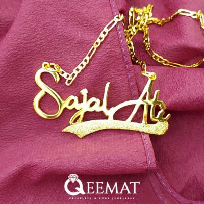 925 Silver Made Custom Name Gold Plated Locket for Her