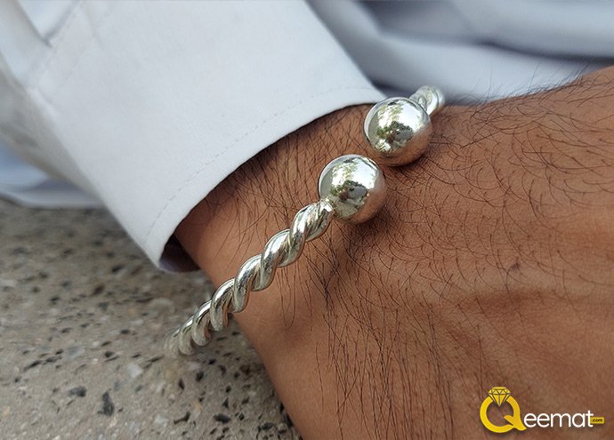 Shia Silver Kada New Design