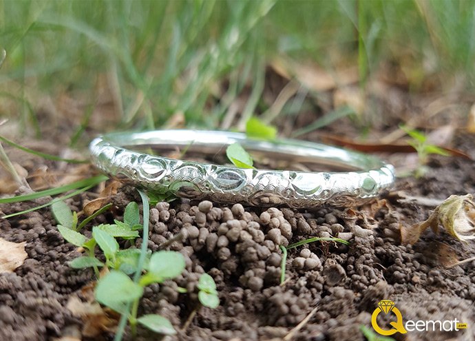 Shia Girl Kada Style Made Of Pure Silver