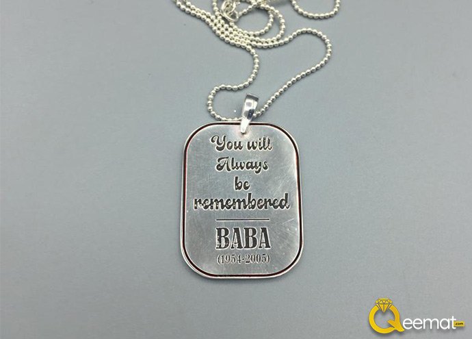 Silver Made Quote Necklace For Girls And Boys