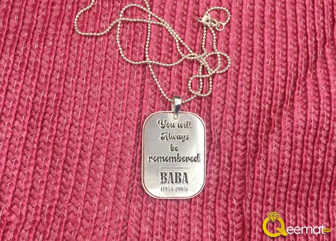 Silver Made Quote Necklace For Girls