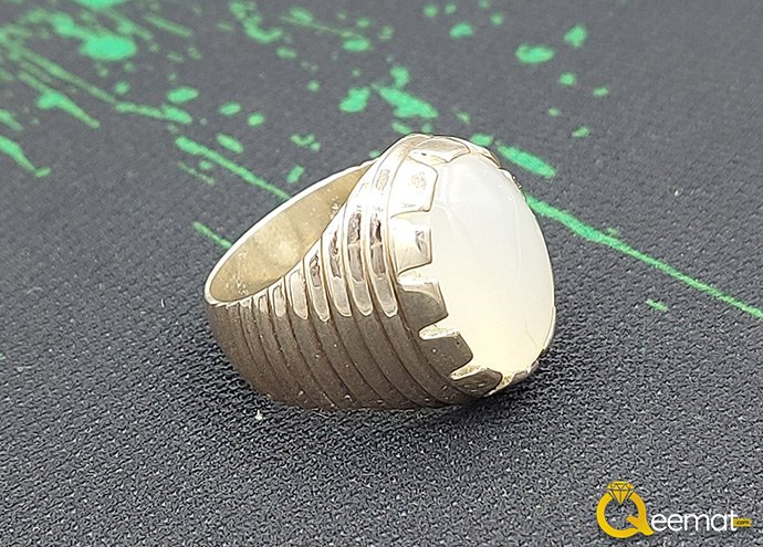Silver Ring Silver With Dur e Najaf Stone Silver Ring Silver With Dur e Najaf Stone