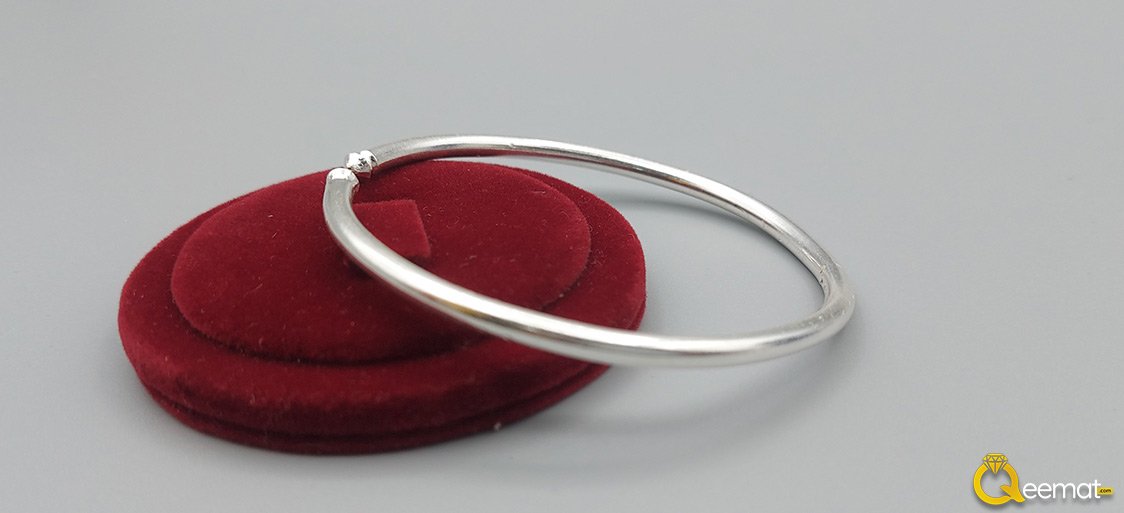 Simple Bracelet Silver Kada For Men And Women 1 Simple Silver Bracelet Kada For Men And Women 1