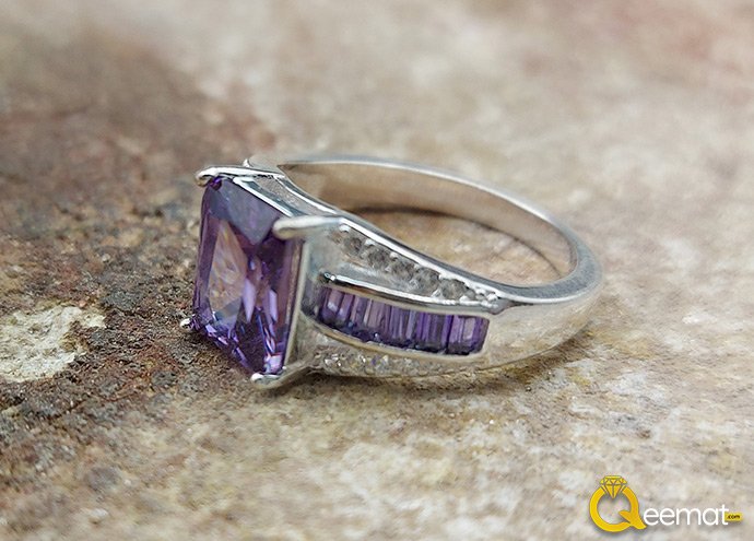 Women Blue Stone Silver Ring