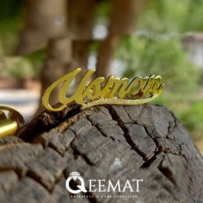 Gold Plated Custom Name 925 Silver Made Clothing Cufflinks