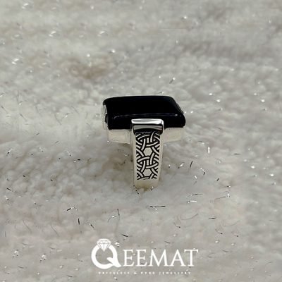 Rectangle Shape Agate Sterling Silver Ring - Mother's Day Gift Ring