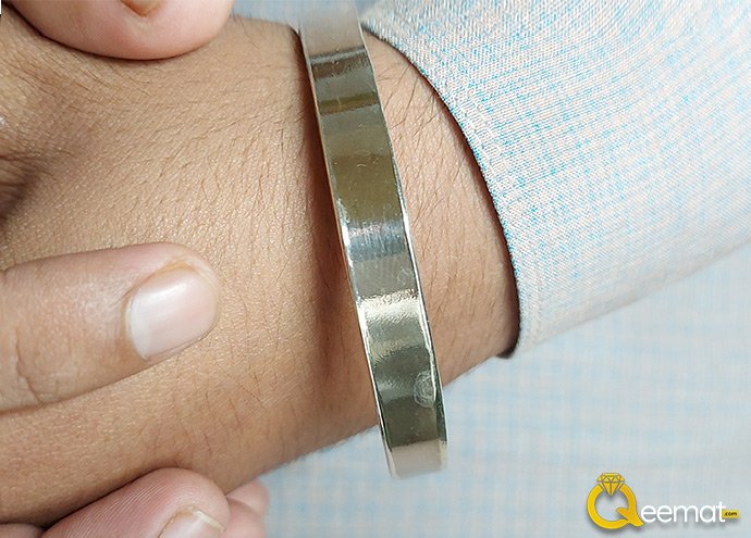 Beautiful Blue Topaz Pure Chandi Ring