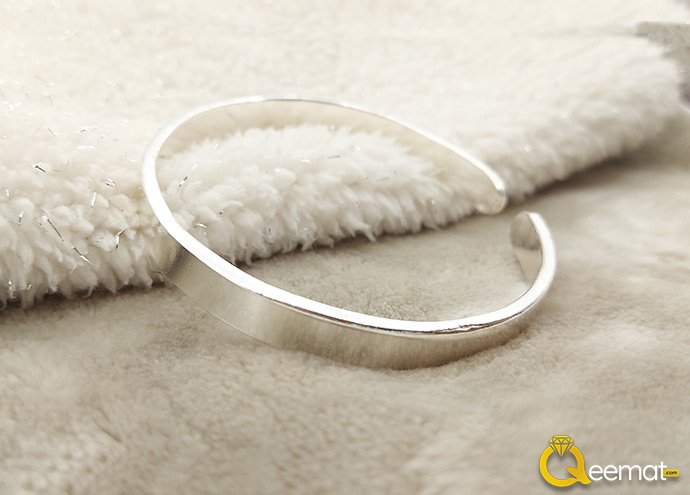 Blue Topaz Pure Chandi Ring Small Burfi Style For Men