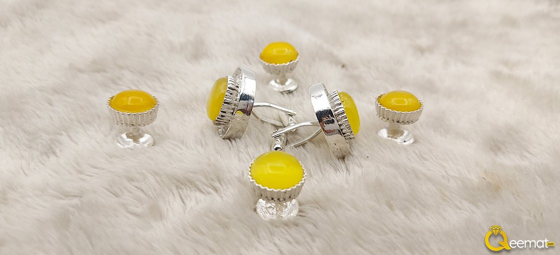 Blue Topaz Aquamarine Silver Ring For Boy