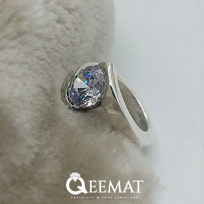 Men's Moissanite Stone Ring - Side-by-Side Diamond Ring for Men