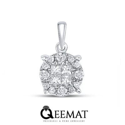 Round Cut Lab-Created Diamond Drop Stud Earrings