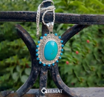 Blue Turquoise Necklace for Ladies